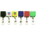 Square Retractable Badge Reel with Metal Clip